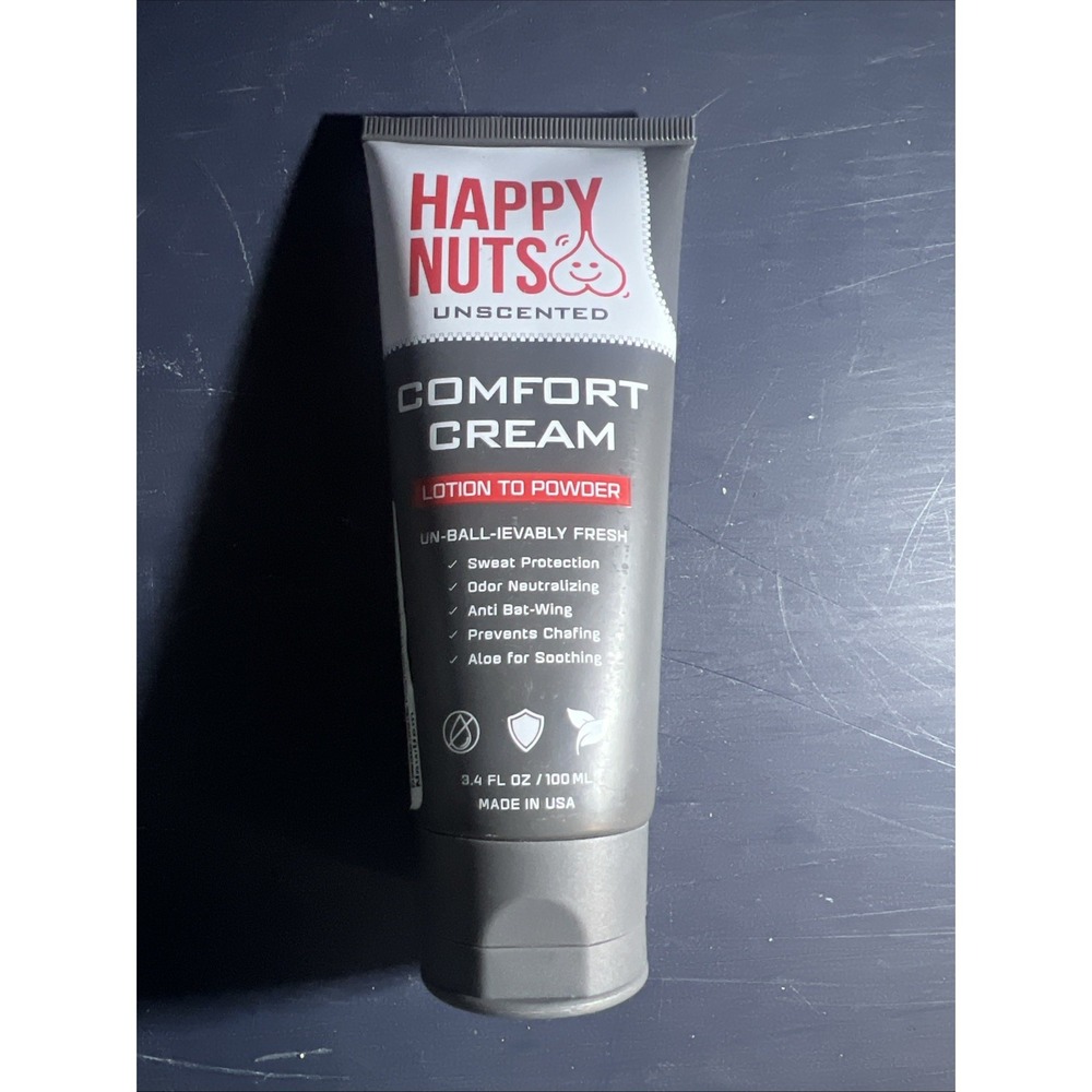Happy Nuts Unscented Comfort Cream Lotion To Power 3.4fl Oz /100ml